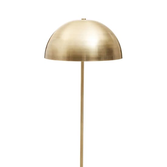 Moroni Gold Metal Shade Floor Lamp With White Marble Base_2