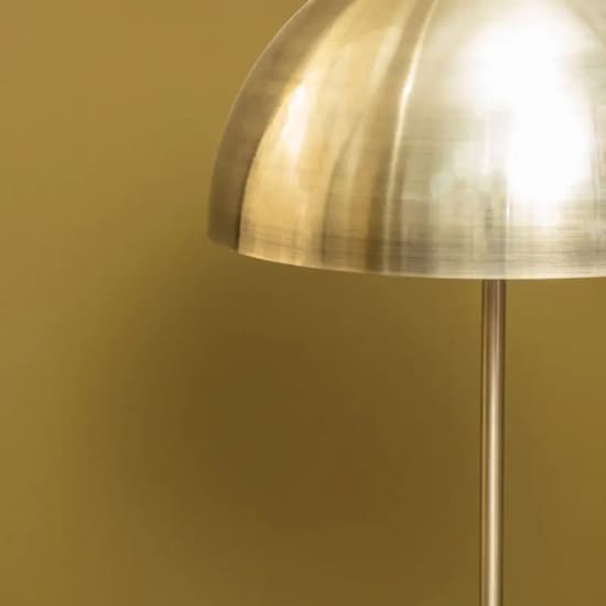Moroni Gold Metal Shade Floor Lamp With White Marble Base_4