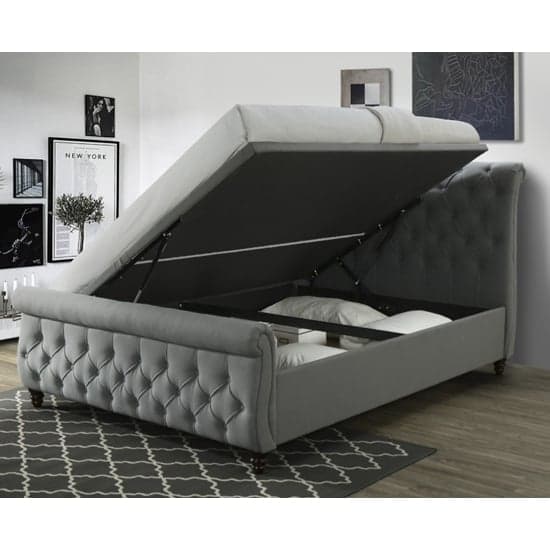 Morvey Fabric Storage Super King Size Bed In Grey_2