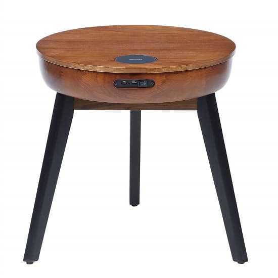 Morvik Wooden Smart Lamp Table Round In Walnut_2