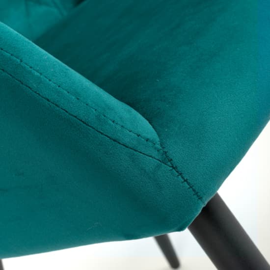 Moua Mint Green Brushed Velvet Dining Chairs In Pair_8
