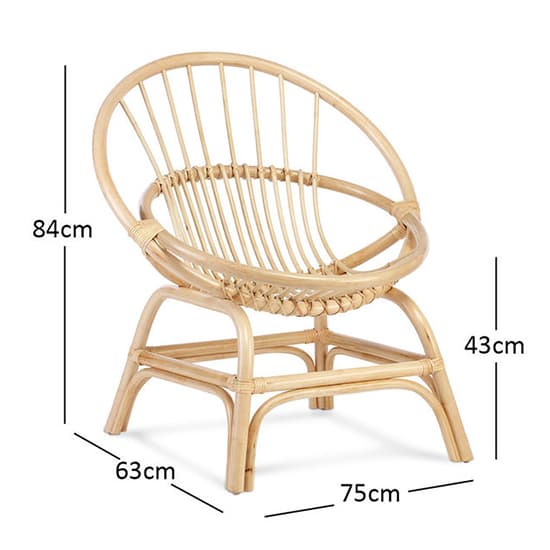 Muenster Round Rattan Accent Chair In Natural_3