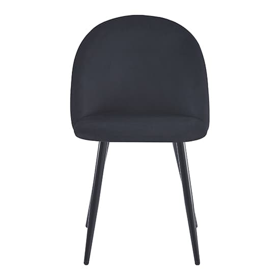 Muirkirk Velvet Dining Chair In Black_2