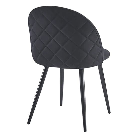 Muirkirk Velvet Dining Chair In Black_4