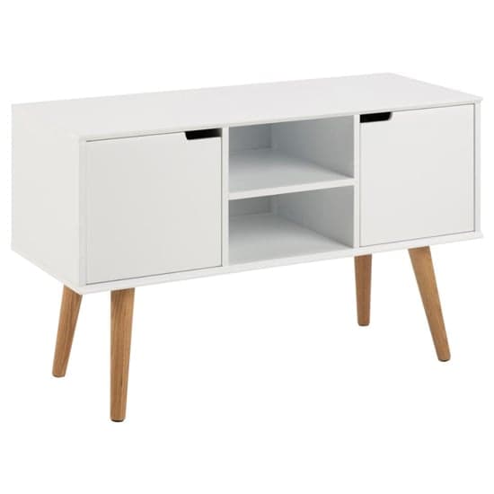 Mulvane Wooden Sideboard With 2 Doors In White_2