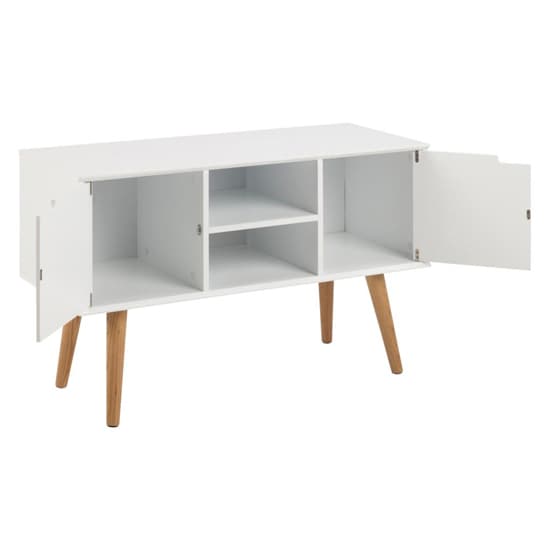Mulvane Wooden Sideboard With 2 Doors In White_3