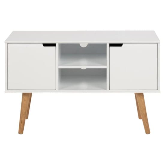 Mulvane Wooden Sideboard With 2 Doors In White_4