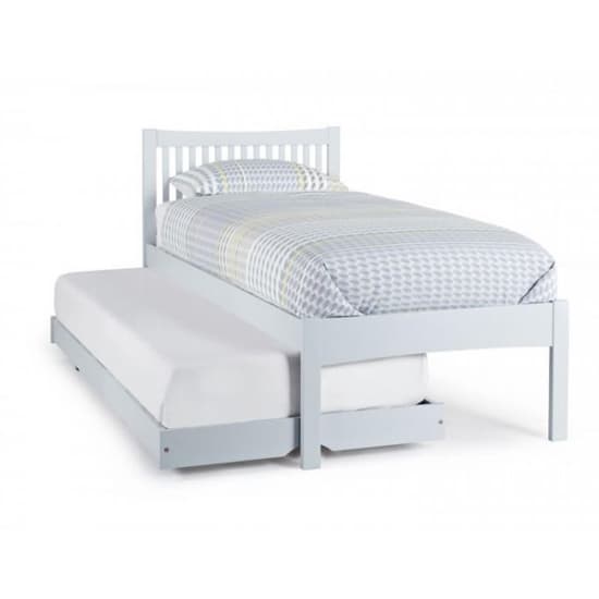 Mya Hevea Wooden Single Bed and Guest Bed In Grey_3
