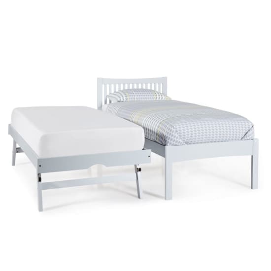 Mya Hevea Wooden Single Bed and Guest Bed In Grey_4