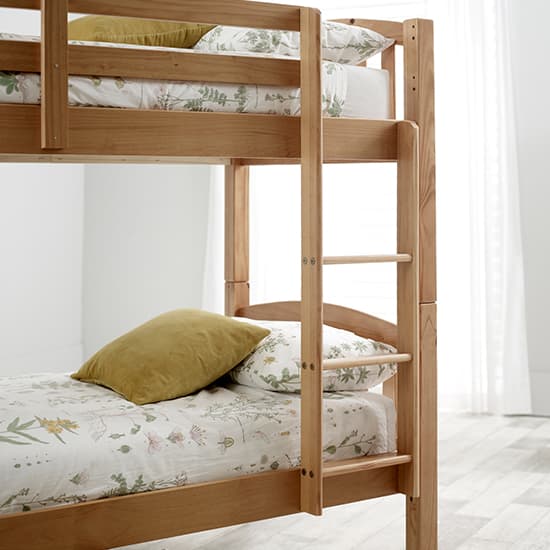 Mya Wooden Single Bunk Bed In Pine Furniture in Fashion