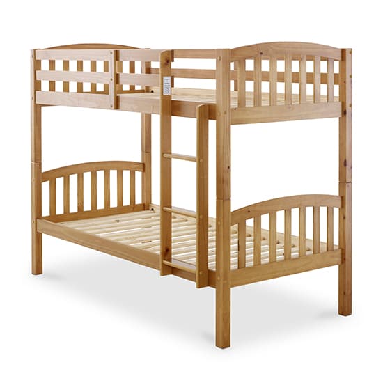 Mya Wooden Single Bunk Bed In Pine Furniture in Fashion