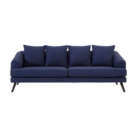 Myla 3 Seater Fabric Sofa In Navy Blue_1