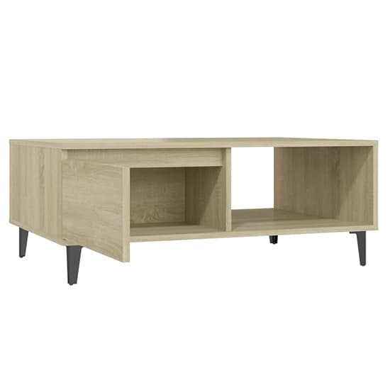 Naava Wooden Coffee Table With 1 Door In Sonoma Oak_4