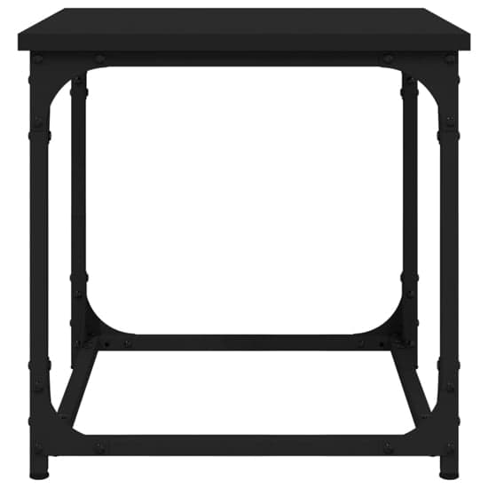 Nadra Wooden Side Table Square In Black_4