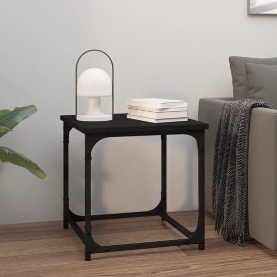 Nadra Wooden Side Table Square In Black_1