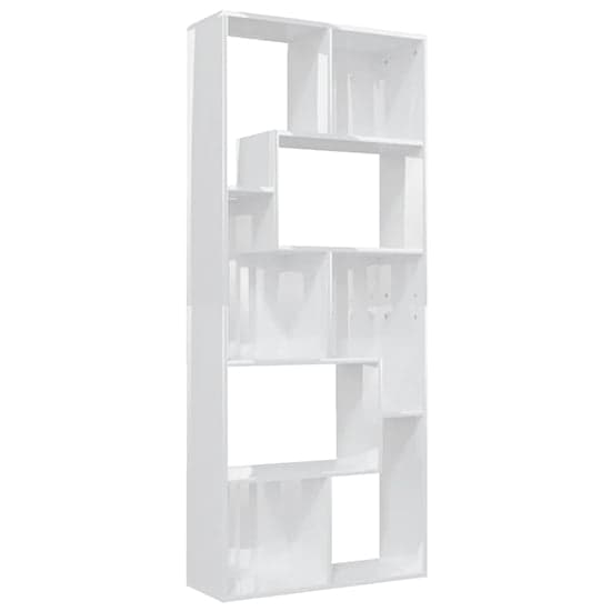 Nael High Gloss Bookcase And Shelving Unit In White_3
