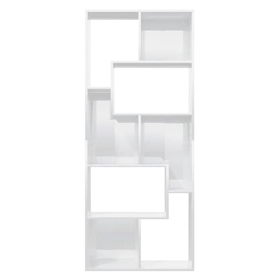 Nael High Gloss Bookcase And Shelving Unit In White_4