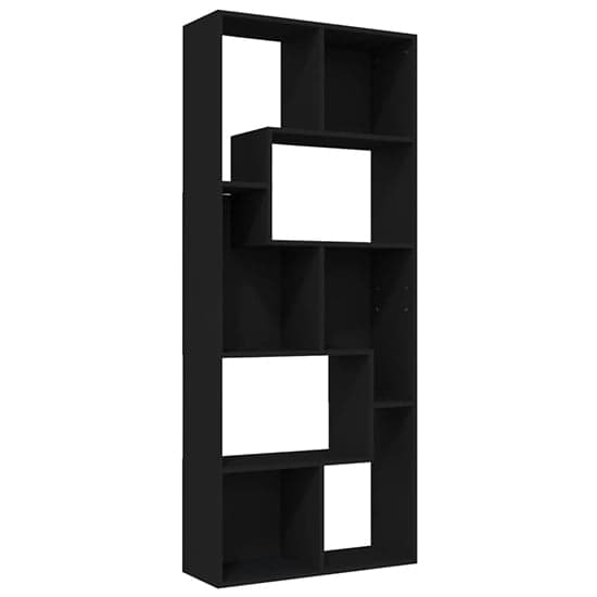 Nael Wooden Bookcase And Shelving Unit In Black_3