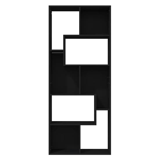 Nael Wooden Bookcase And Shelving Unit In Black_4