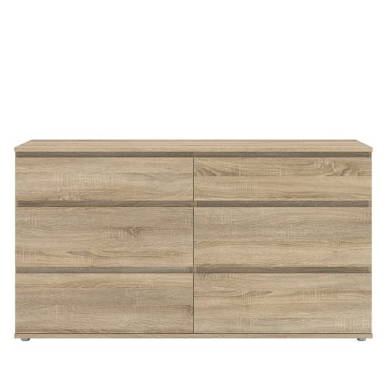 Naira Wooden Chest Of Drawers In Oak With 6 Drawers_4