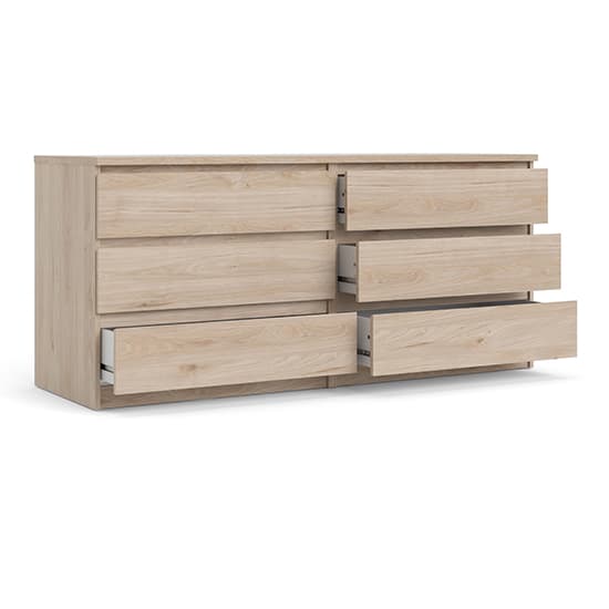Nakou Wooden Chest Of 6 Drawers In Jackson Hickory Oak_4