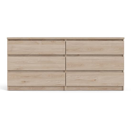 Nakou Wooden Chest Of 6 Drawers In Jackson Hickory Oak_5