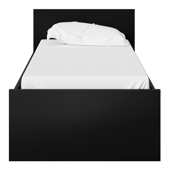 Nakou Wooden Single Bed In Matt Black_3