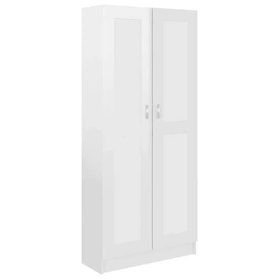 Nancia High Gloss Wardrobe With 2 Doors In White_4