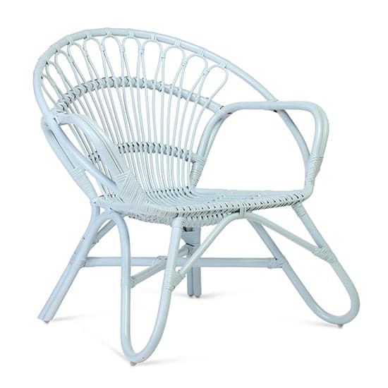Nanding Rattan Accent Armchair In Blue_2