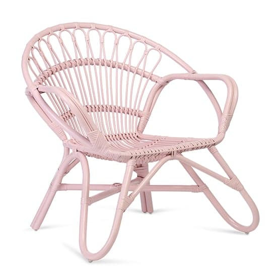 Nanding Rattan Accent Armchair In Pink_2