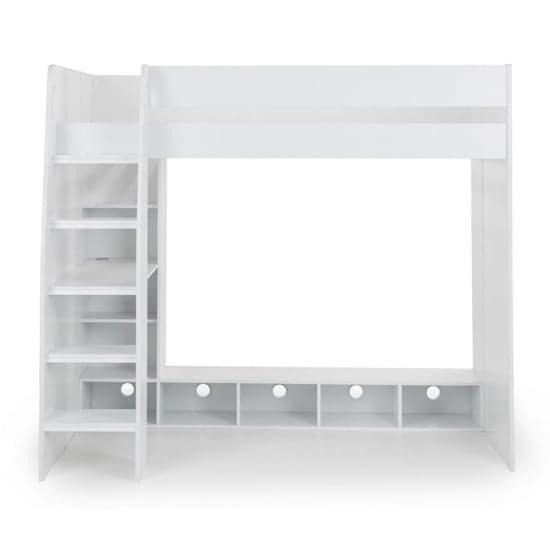 Naara Wooden Gaming Bunk Bed With Desk In White_3