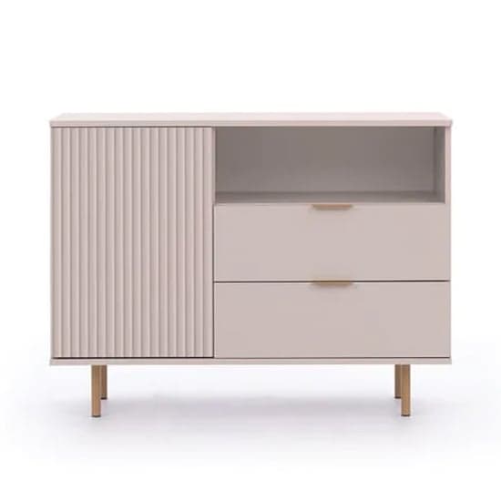 Naples Wooden Sideboard With 1 Doors 2 Drawers In Cashmere_3