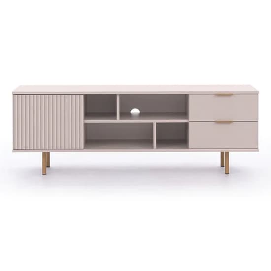 Naples Wooden TV Stand With 1 Door 2 Drawers In Cashmere_3