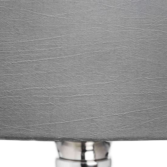 Narnia Mirrored Table Lamp In Silver With Grey Shade_3
