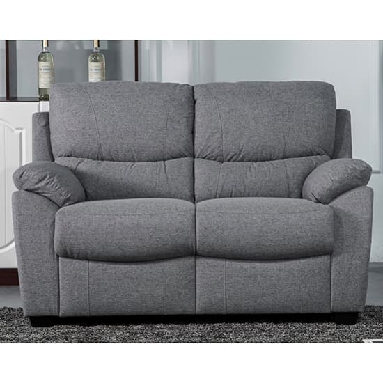 Narva Fixed Fabric 2 Seater Sofa In Grey_1