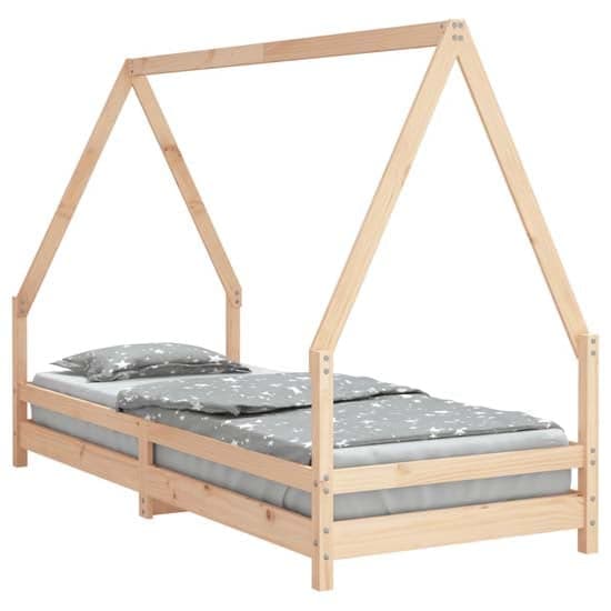 Narva Kids Solid Pine Wood Single Bed In Natural_2