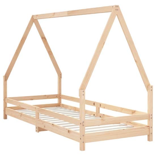 Narva Kids Solid Pine Wood Single Bed In Natural_3