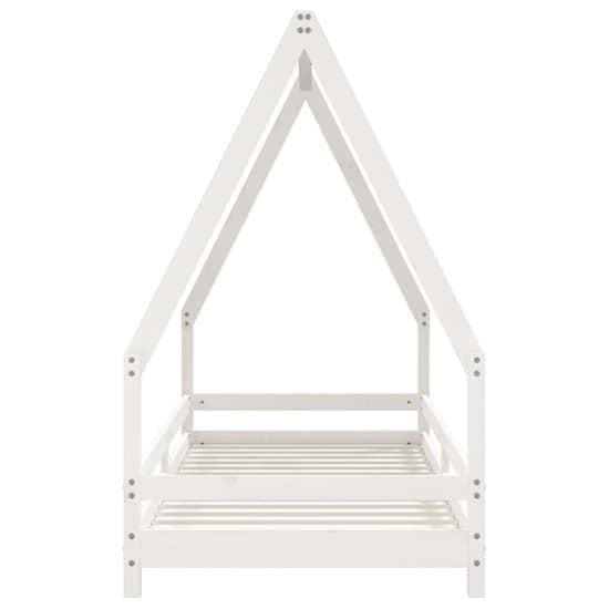 Narva Kids Solid Pine Wood Single Bed In White_4