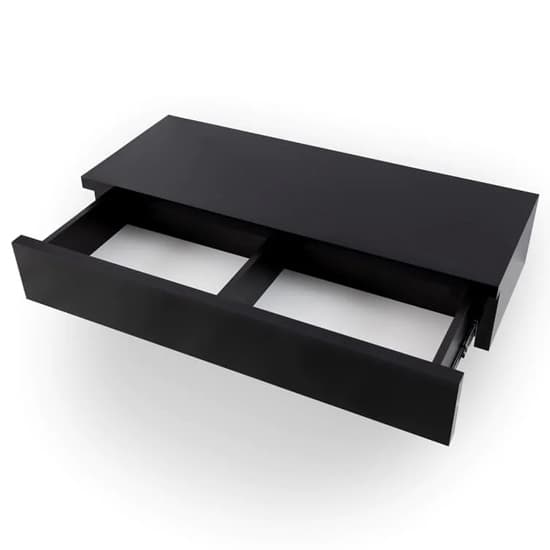 Narva Wooden Floating Dressing Table With 1 Drawer In Black_3
