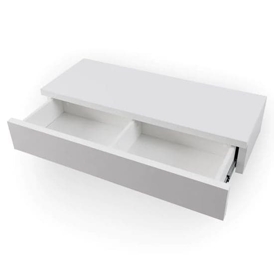 Narva Wooden Floating Dressing Table With 1 Drawer In White_3