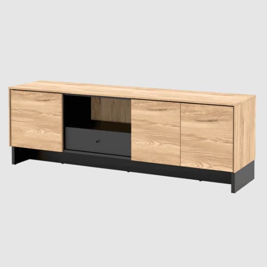 Narva Wooden TV Stand 3 Doors 1 Drawer In Mountain Ash_3