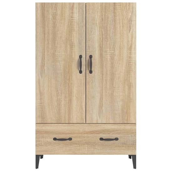 Narvel Wooden Highboard With 2 Doors 1 Drawer In Sonoma Oak_4
