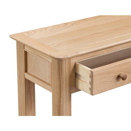 Nassau Wooden 1 Drawer Console Table In Natural Oak_3