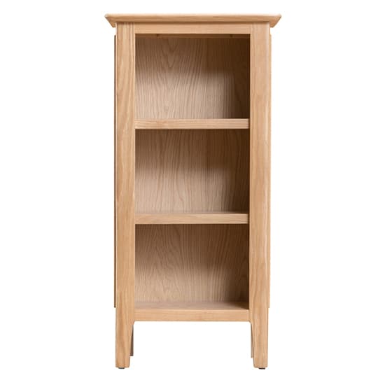Nassau Small Narrow Wooden Bookcase In Natural Oak Furniture in Fashion