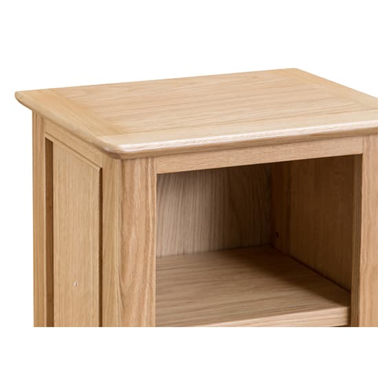 Nassau Small Narrow Wooden Bookcase In Natural Oak Furniture in Fashion