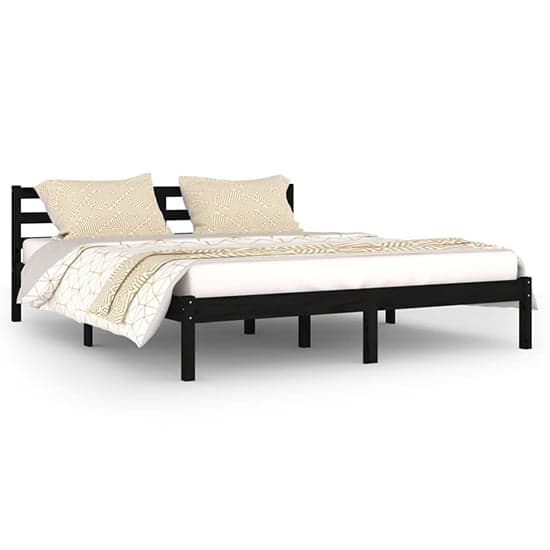Nastia Solid Pinewood King Size Bed In Black_2