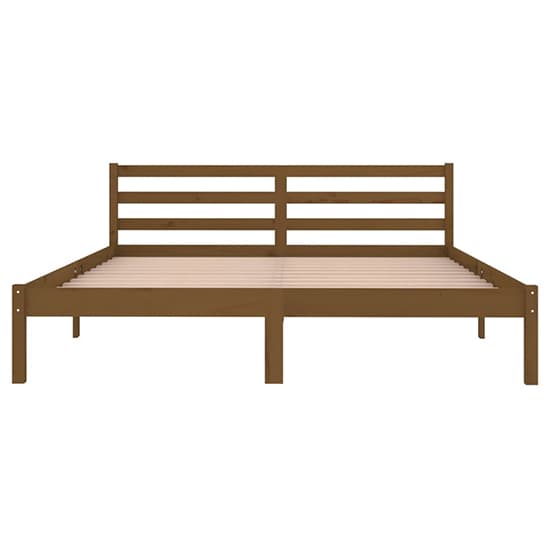 Nastia Solid Pinewood King Size Bed In Honey Brown_4