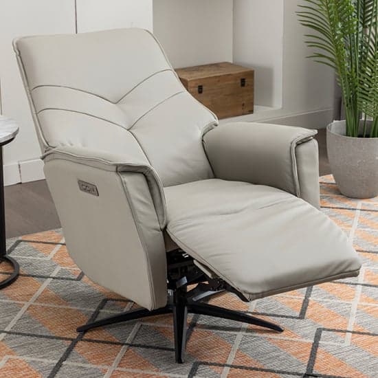 Nathon Leather Swivel Electric Recliner Armchair In Moon_3