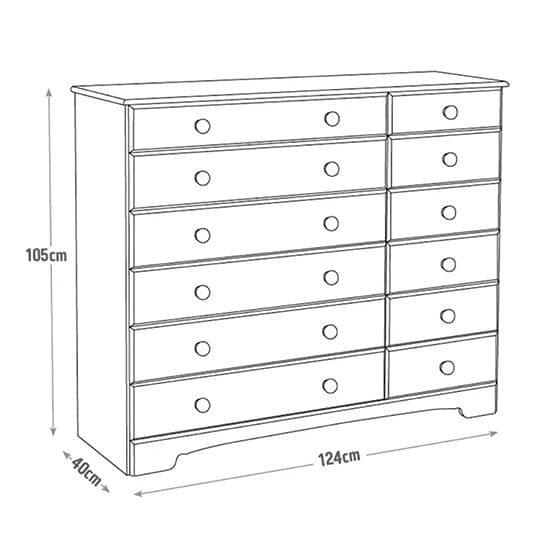 Naxos Wooden Chest Of 12 Drawers In White_5