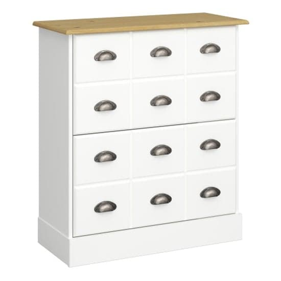 Nebula Wooden Shoe Storage Cabinet In White And Pine_2